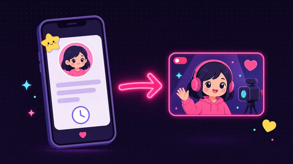 配信への導線になるSNSプロフィールのイメージ