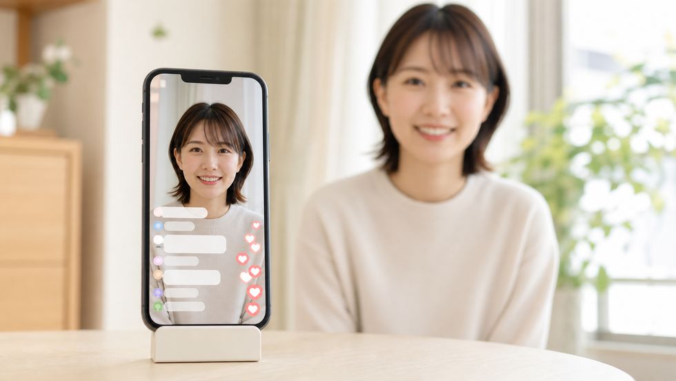 TikTok LIVEのコメント欄で視聴者と活発にやり取りする画面