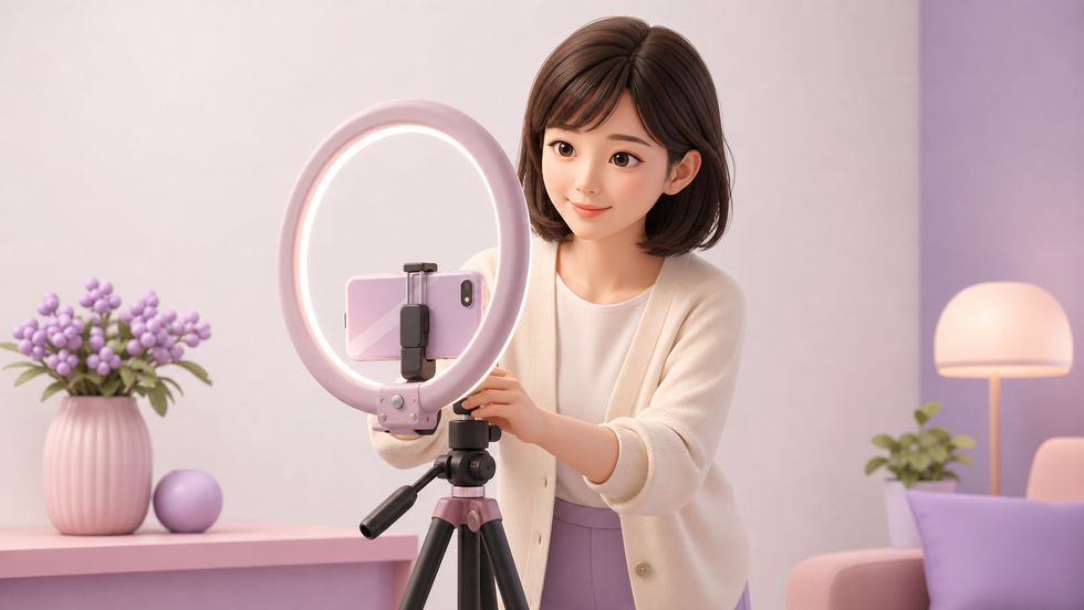 TikTok LIVE配信に必要な照明・スマートフォン・背景の機材セットアップ