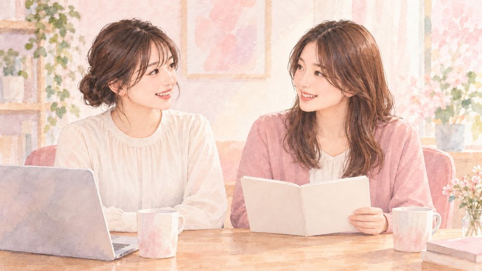 コラボ配信の事前打ち合わせでルールと企画を共有する様子
