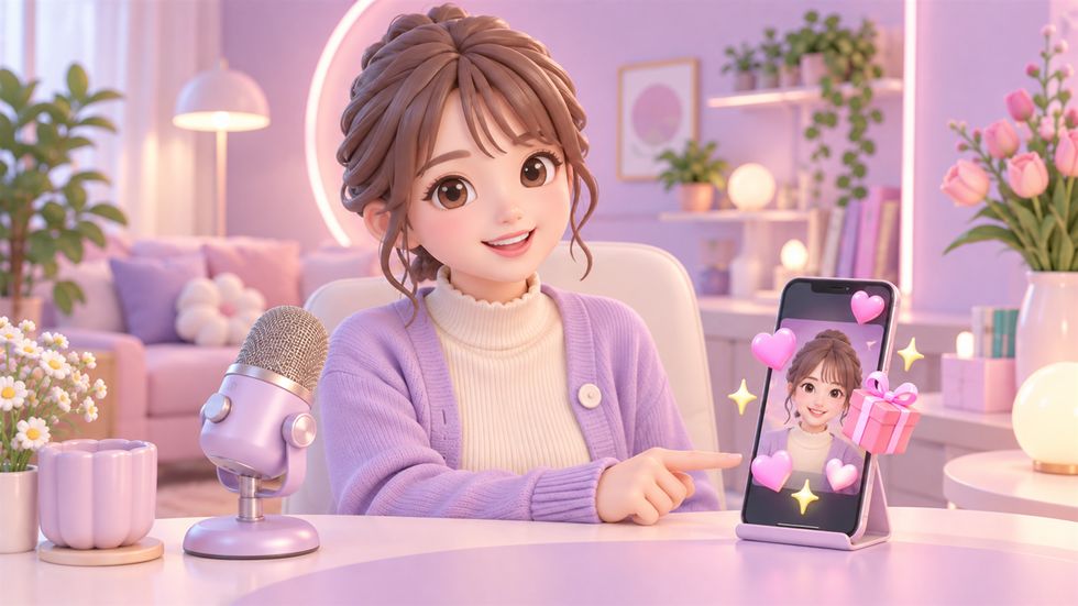 TikTok LIVE 歌枠で視聴者とコミュニケーションを取るライバー