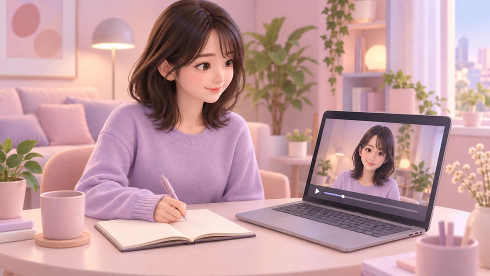 TikTok LIVE配信を録画で振り返り、改善点をノートに書き出すライバー